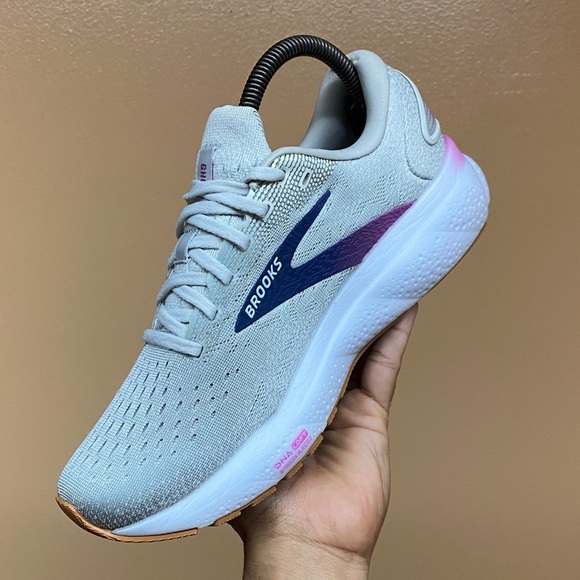Brooks Ghost 16 Women’s Running Sneakers Size 8.5 Medium “Gray Pink Blue Gum” - Picture 7 of 17